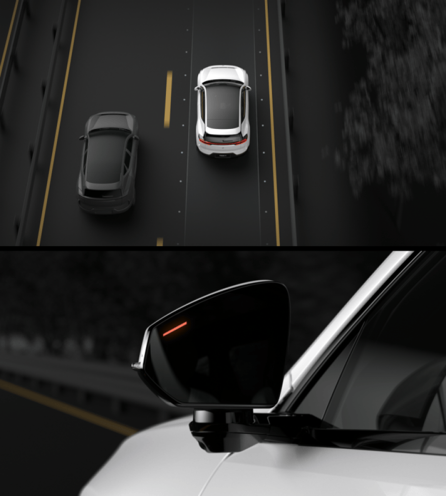 Polestar 3’s Blind Spot Information System.