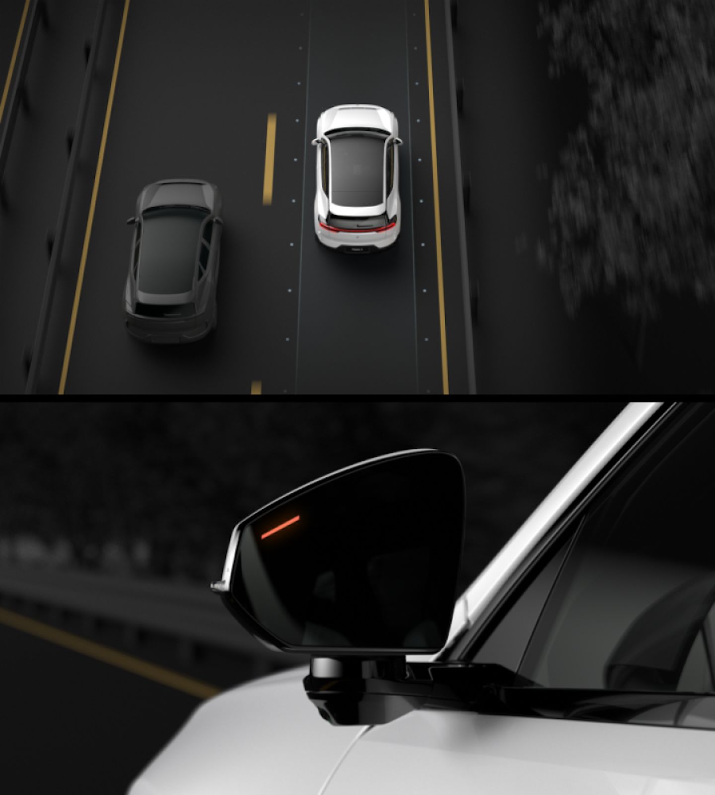Polestar 3’s Blind Spot Information System.