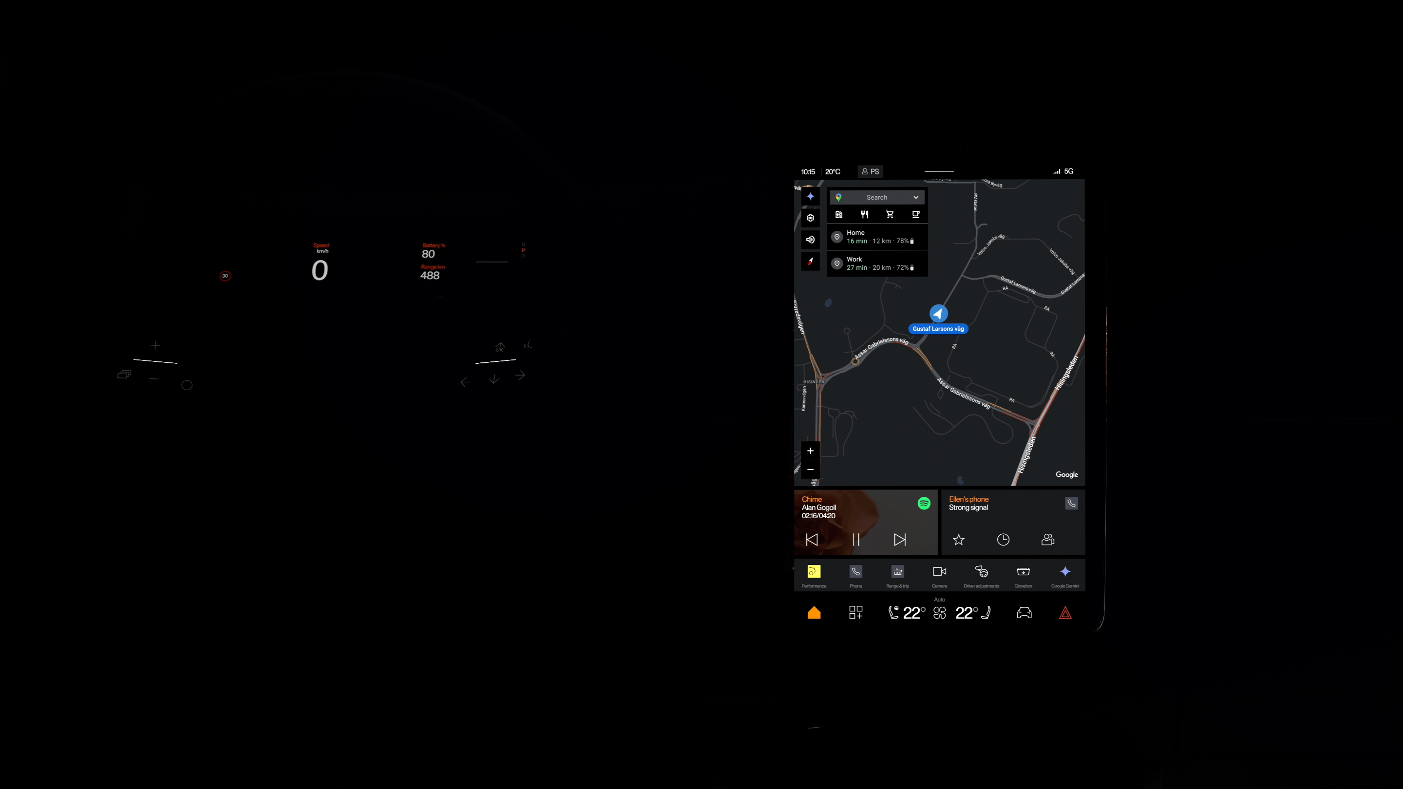 Polestar 3’s infotainment system