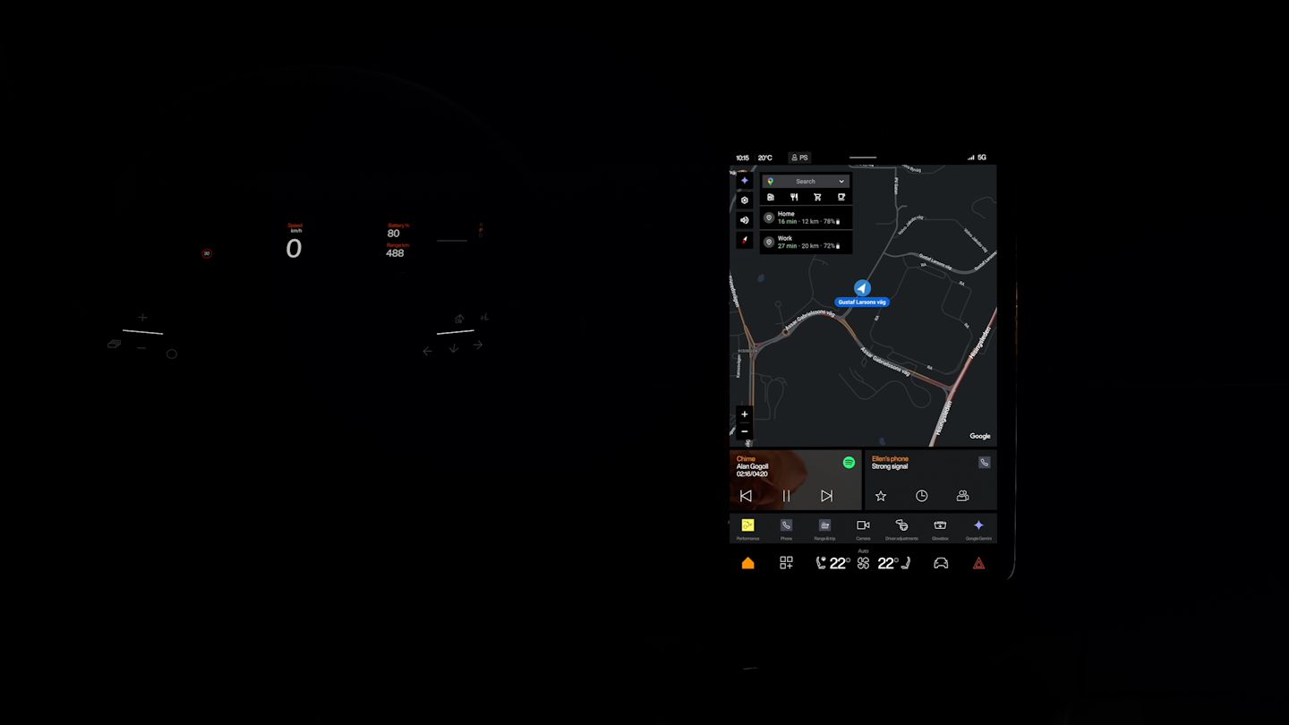 Polestar 3’s infotainment system