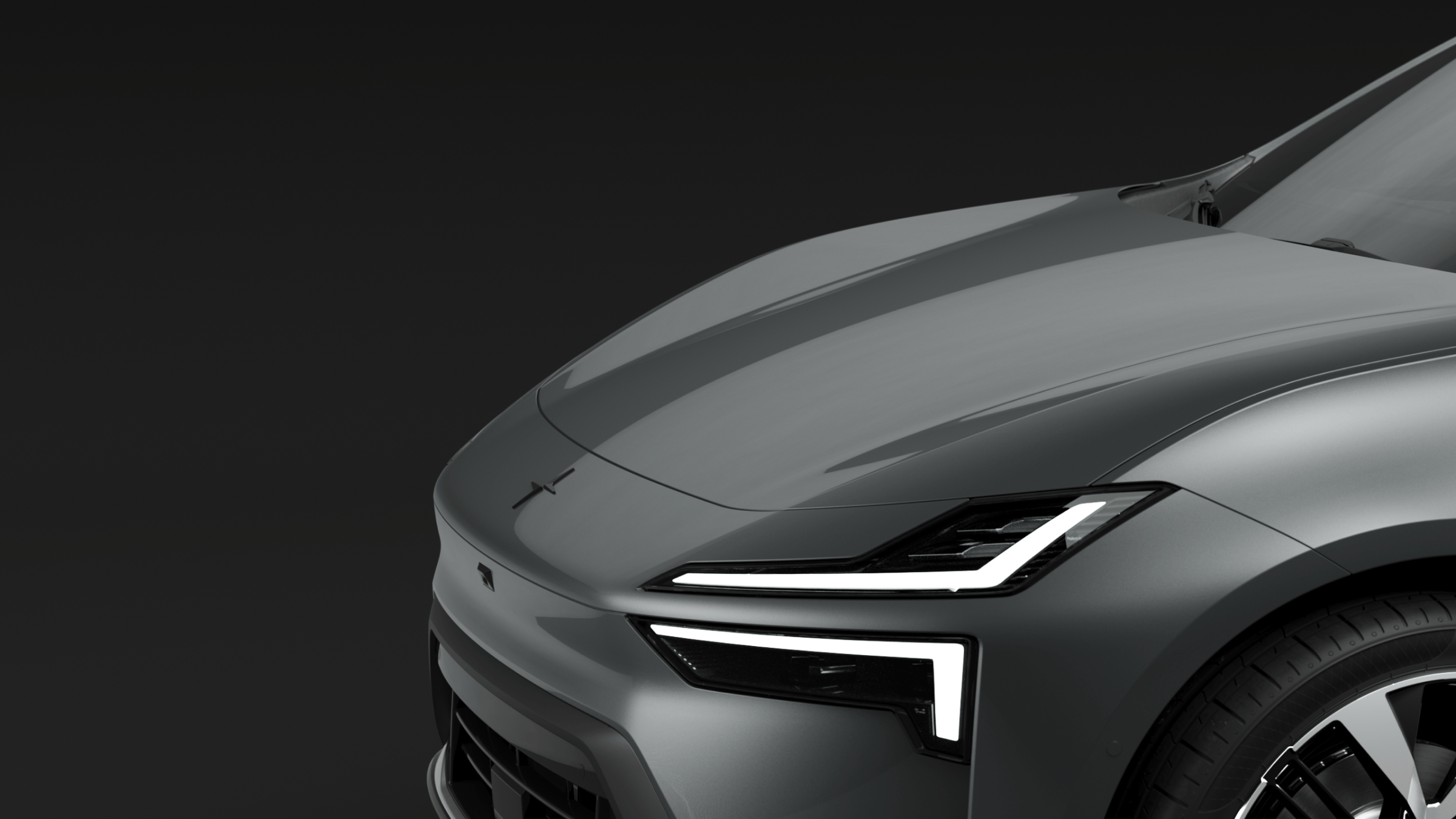 Polestar 4 coupé's aerodynamic properties on display