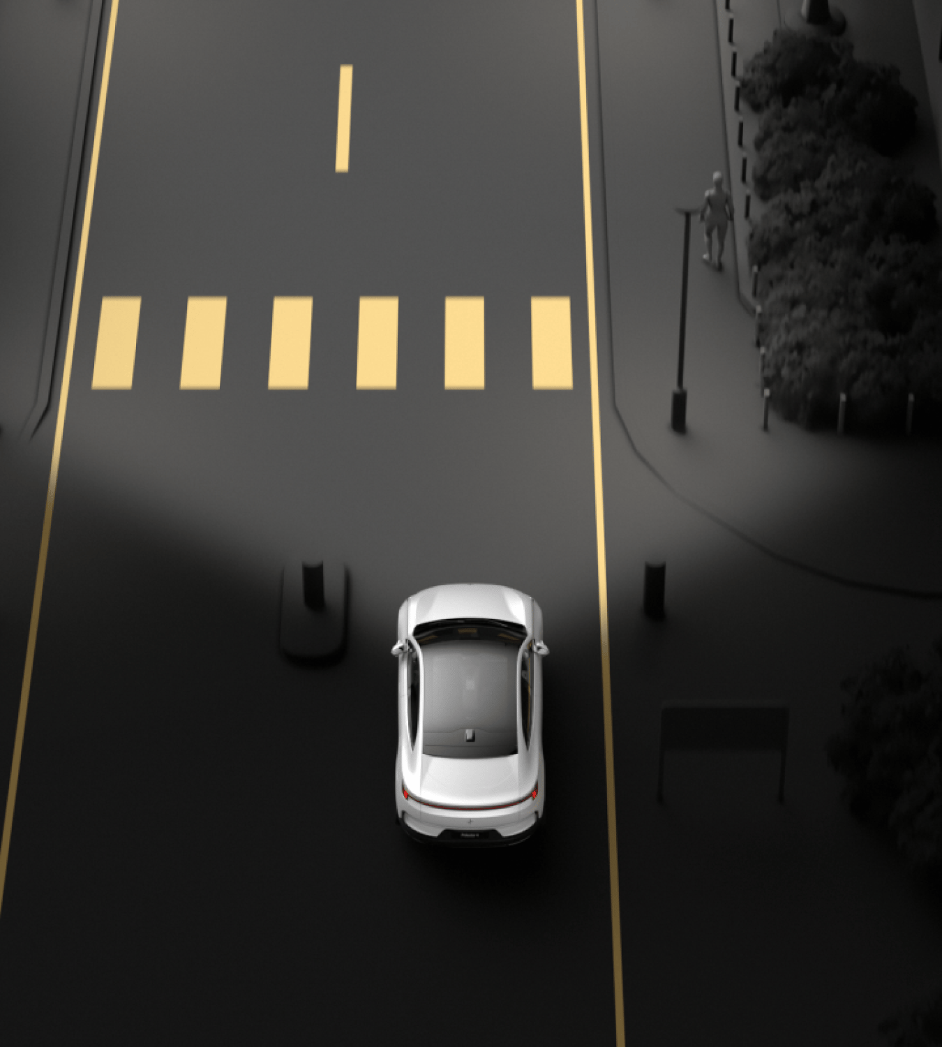 Polestar 4 coupé ambient adaptation