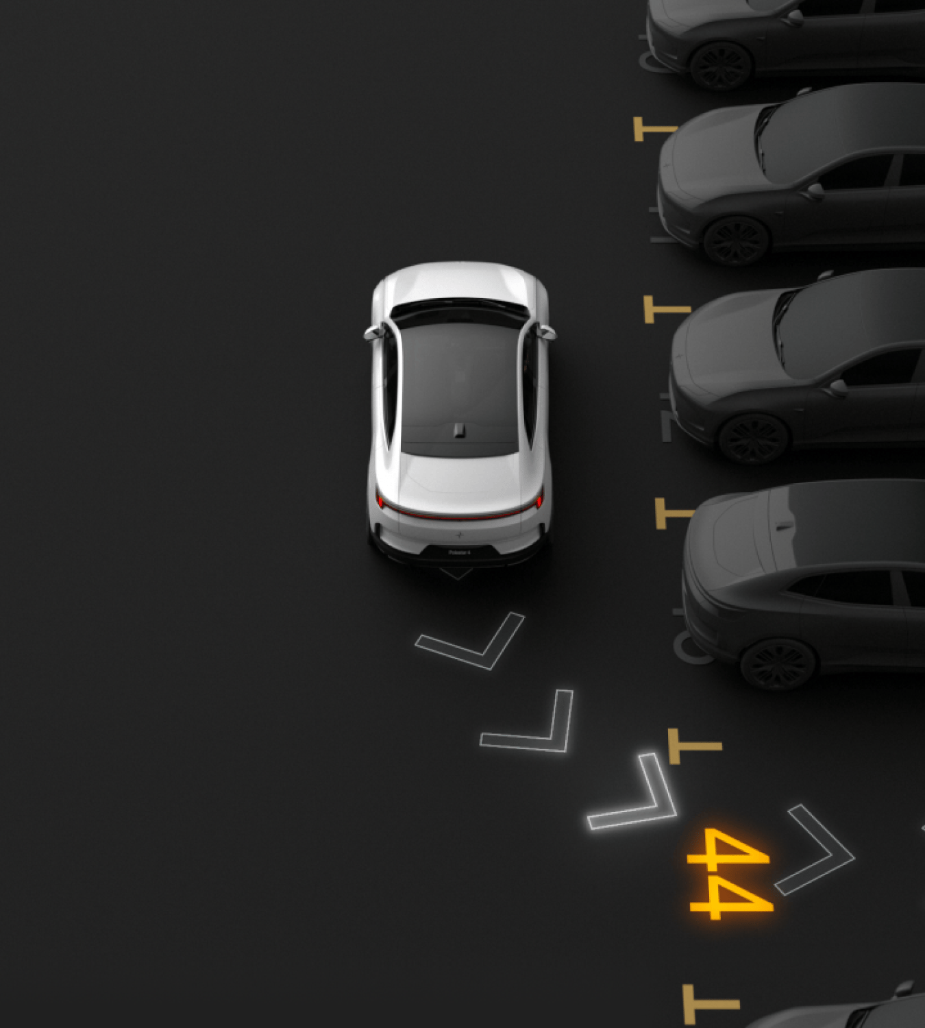 Polestar 4 coupé Park Assist Pilot