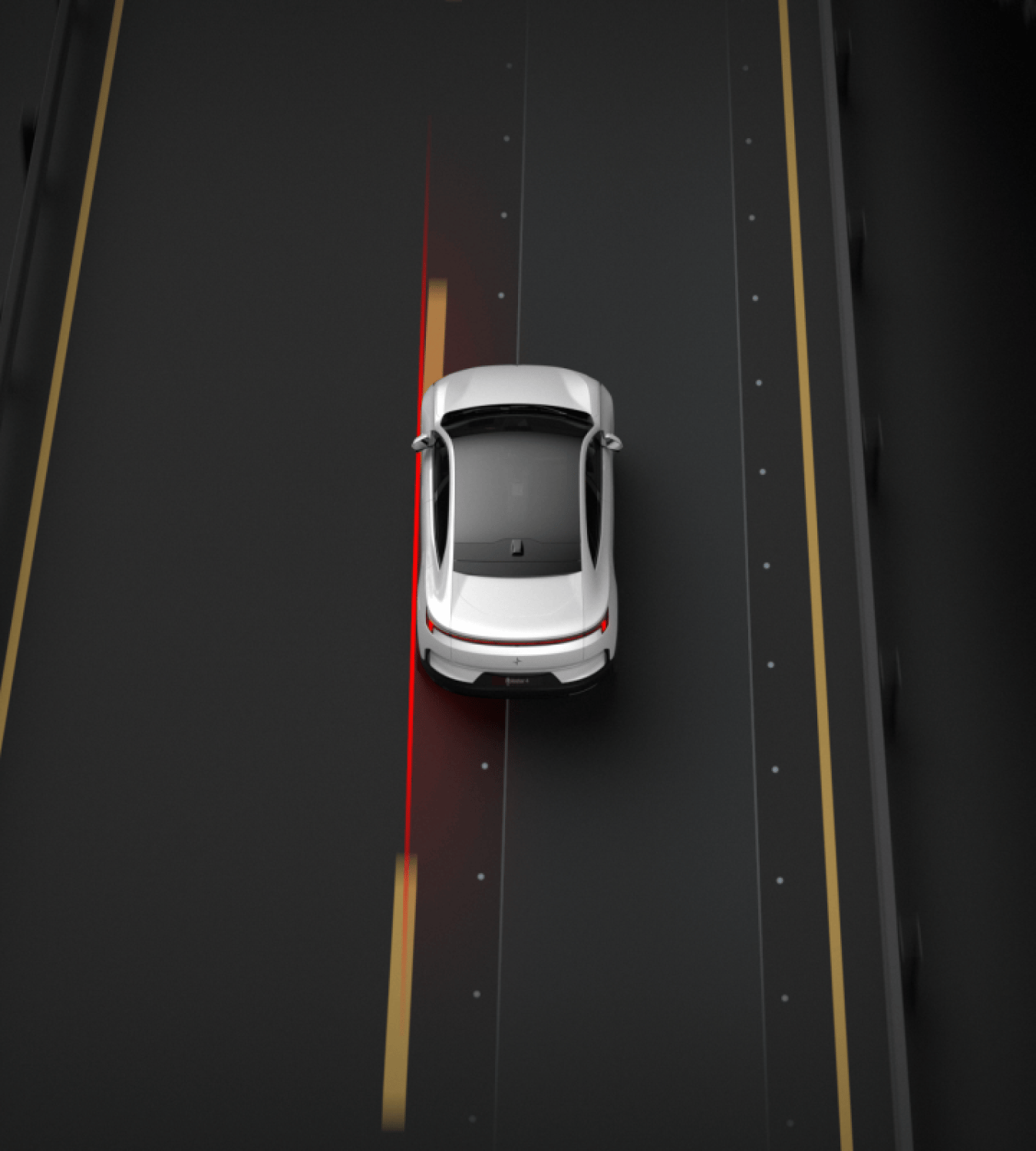Polestar 4 coupé manoeuvres safely using Oncoming Lane Mitigation