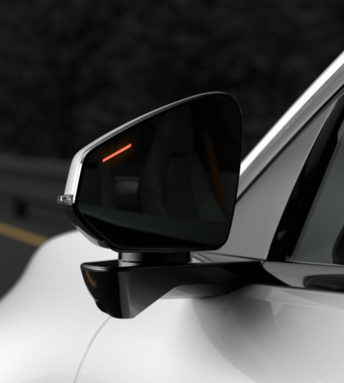 Polestar 4 coupé uses the Blind Spot Information System to stay safe