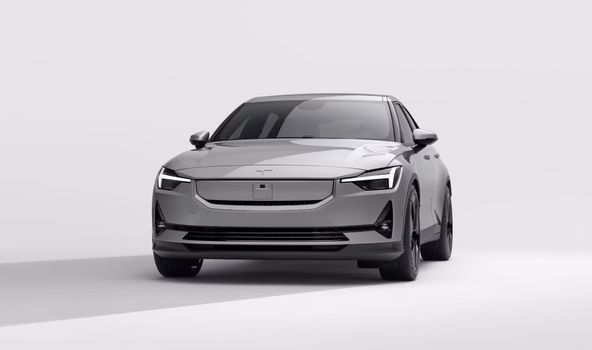 Polestar 2 viewed from the front