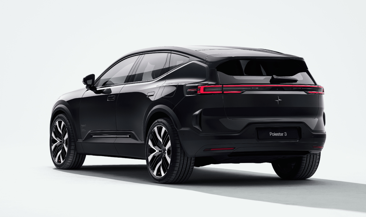 Polestar 3 SUV viewed from rear three-quarter angle