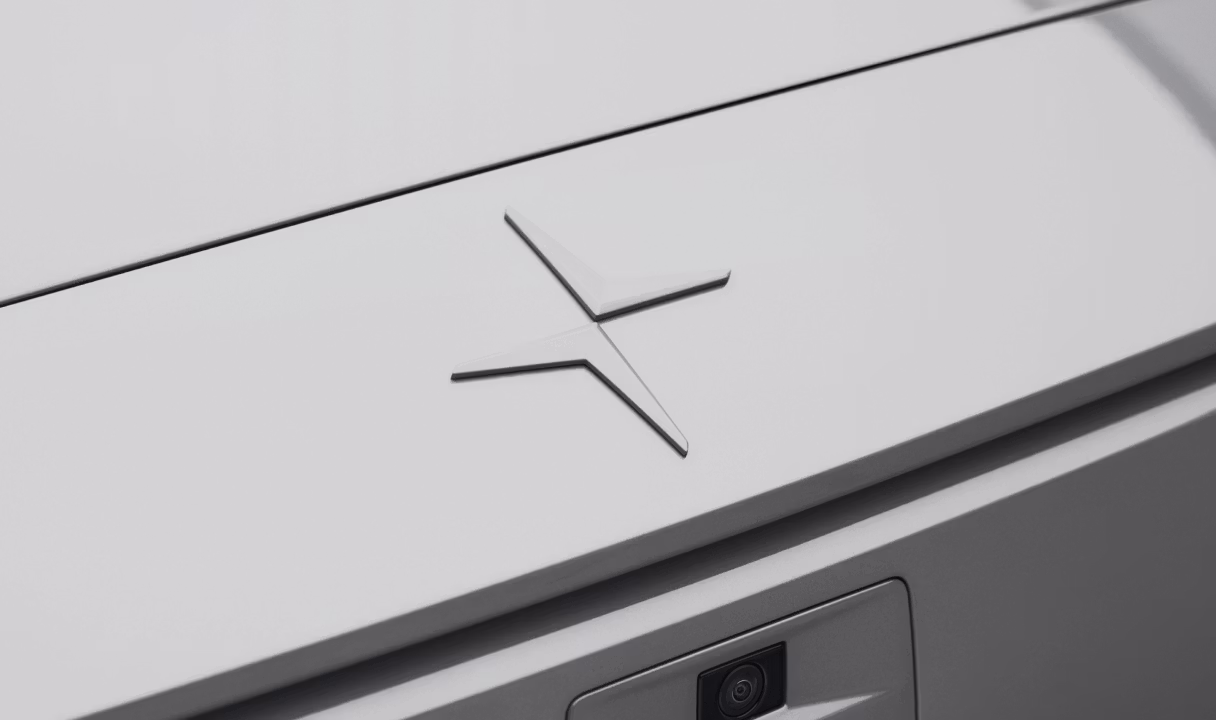Polestar logo on a Polestar 2 front
