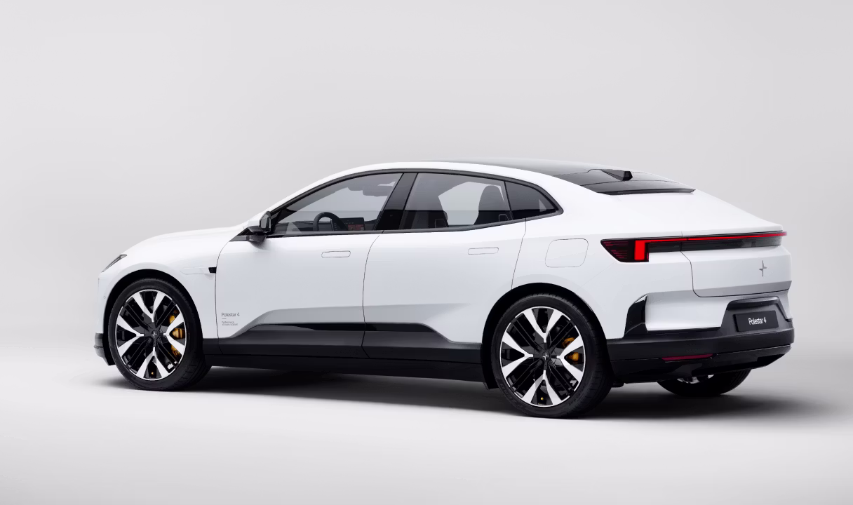 Polestar 4 Coupé shown in side view