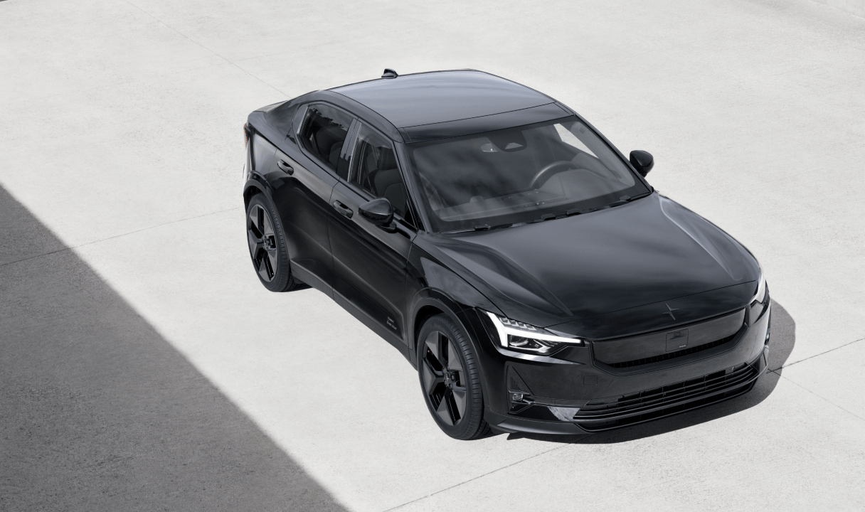 Polestar 2 parked on a concrete surface