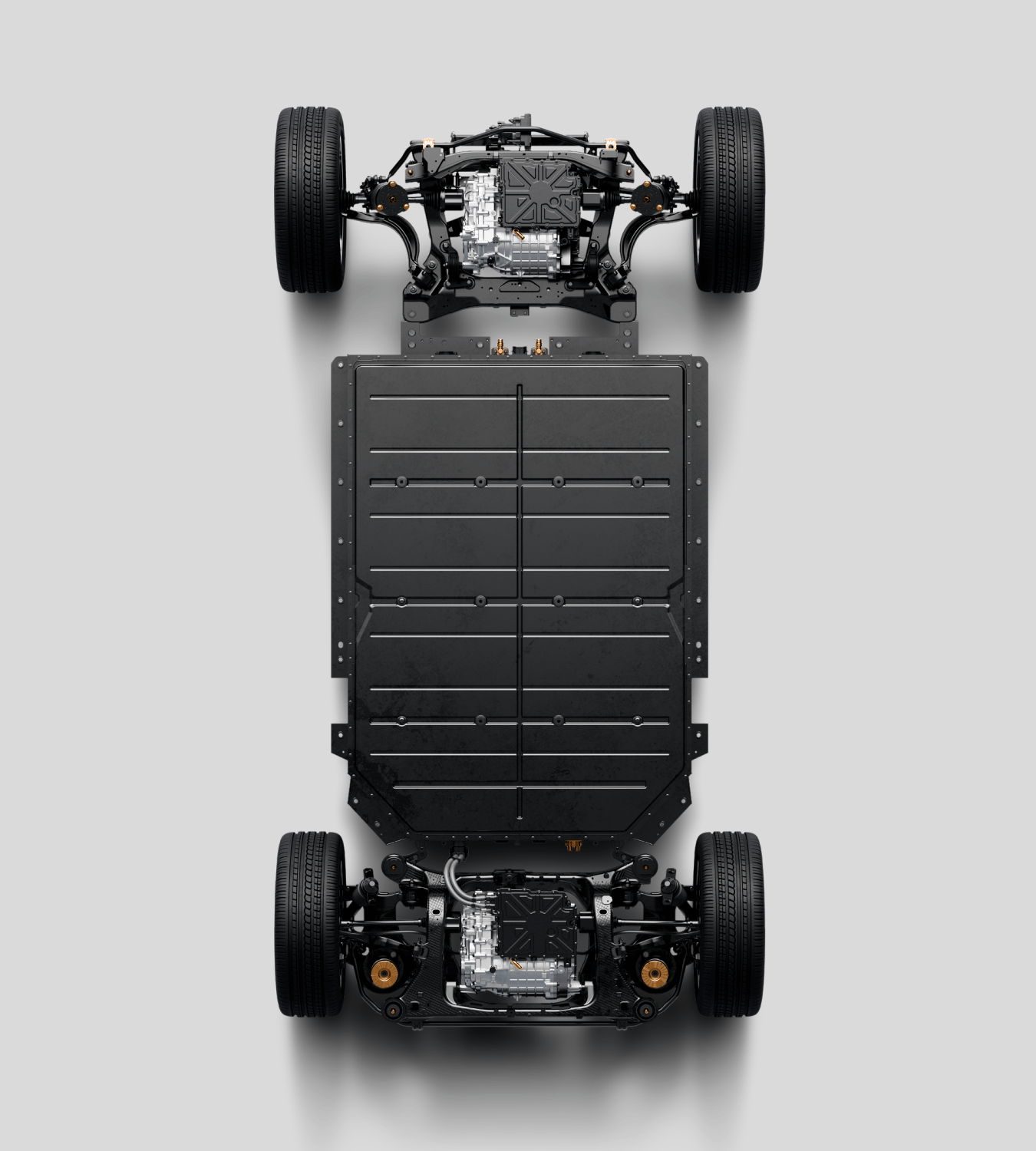 Polestar 4 SUV’s steel and aluminium battery frame.