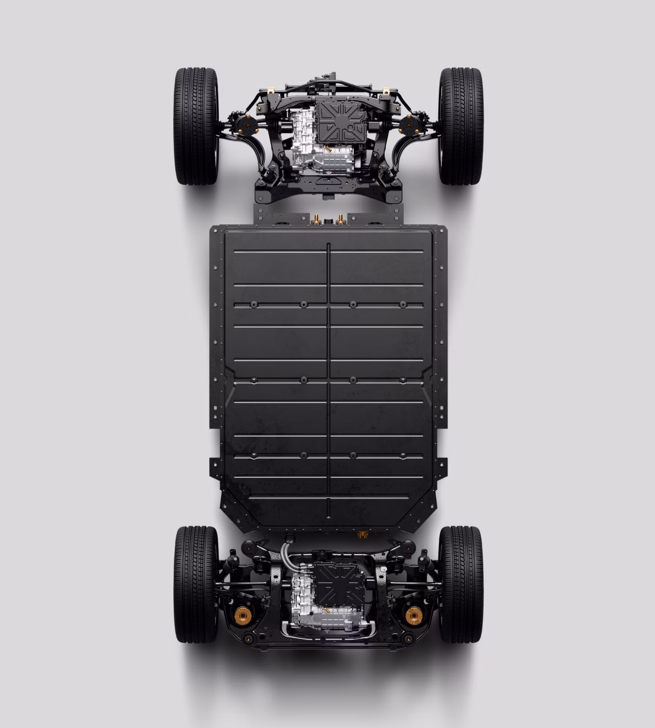 Polestar 4 SUV’s steel and aluminium battery frame.