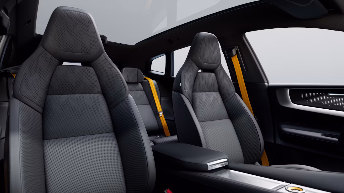 Polestar 4 SUV with Charcoal coloured Bridge of Weir leather and deco