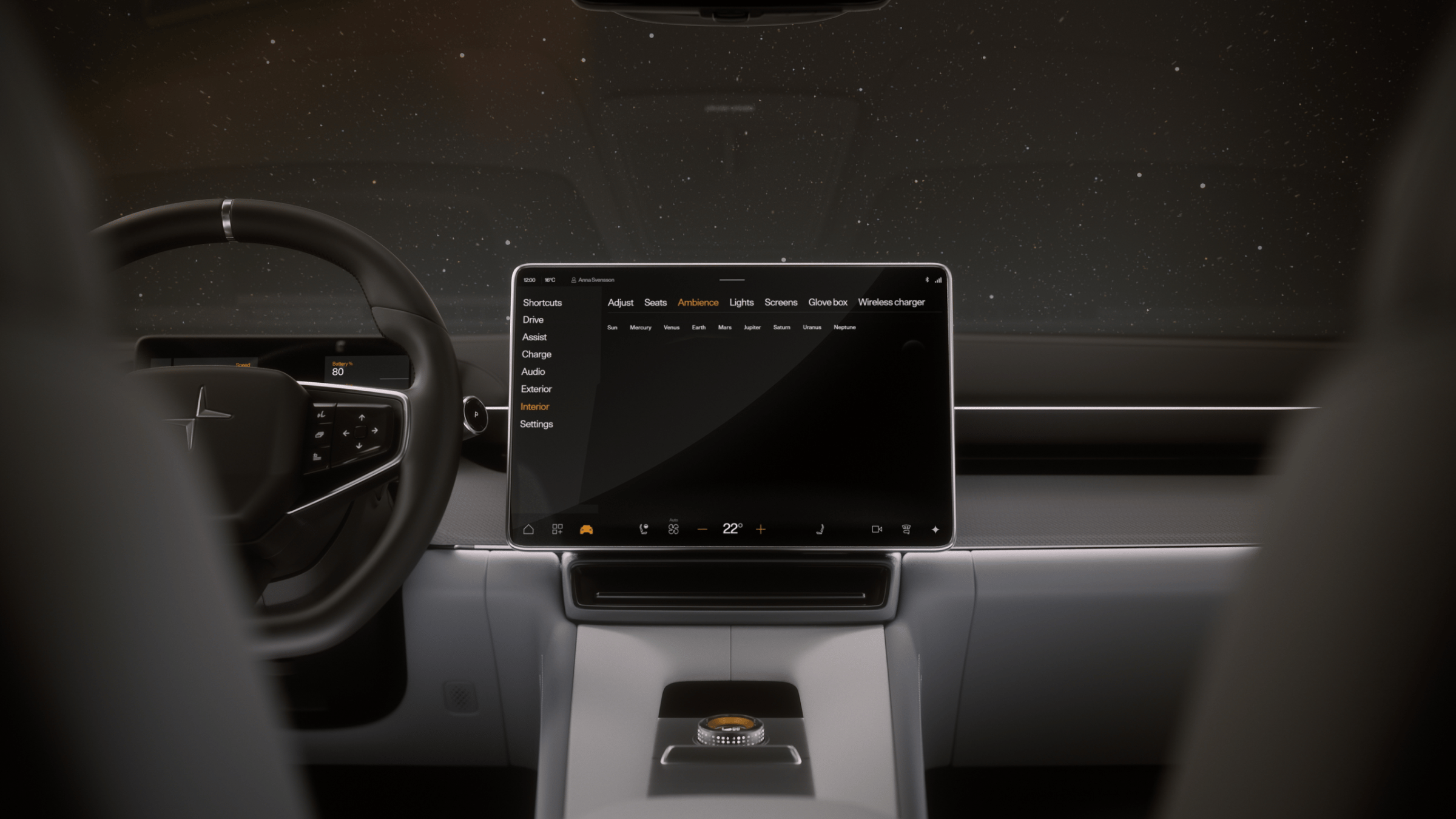Polestar 4 SUV’s solar system inspired illumination in demonstration