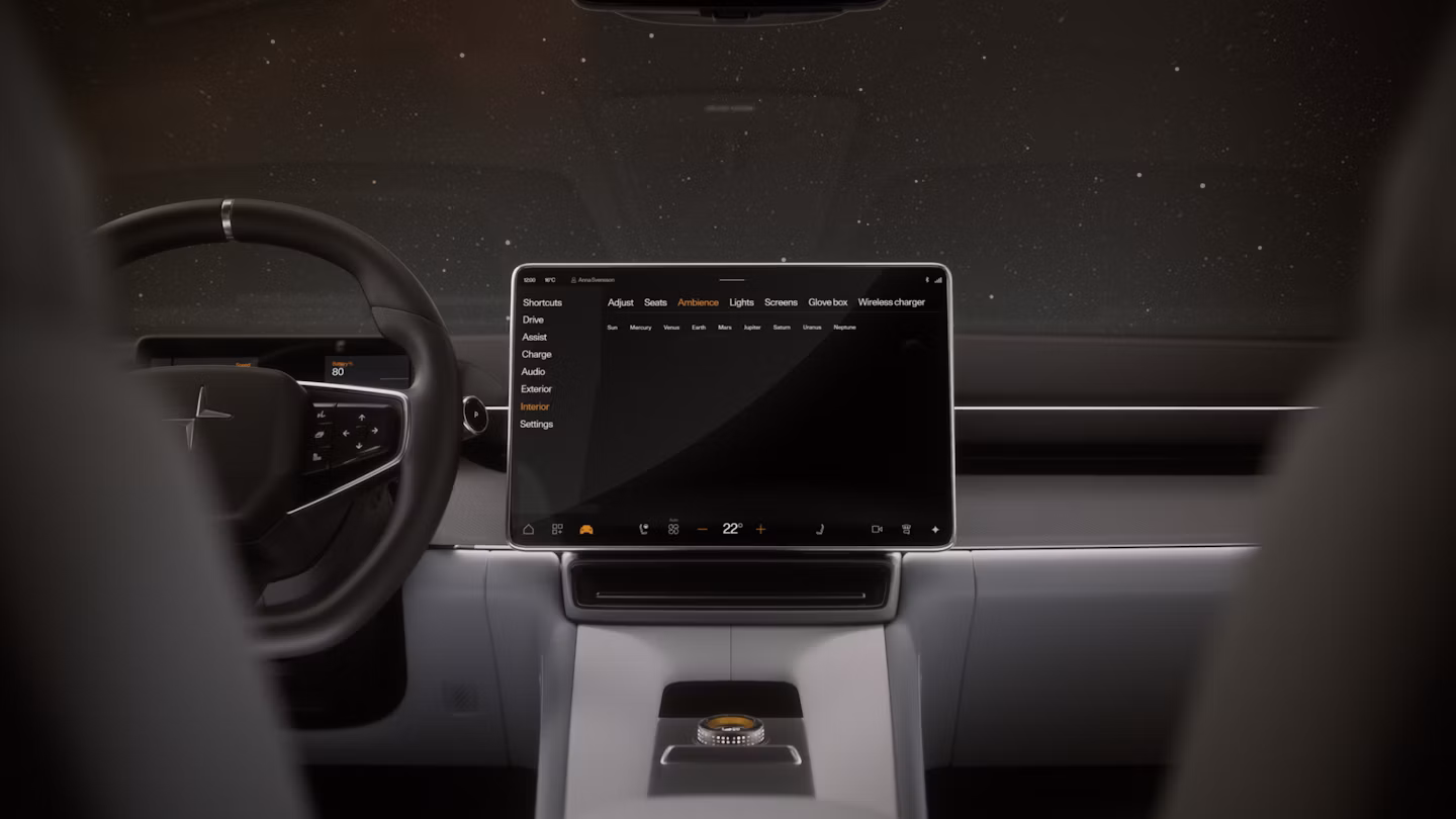 Polestar 4 SUV’s solar system inspired illumination in demonstration