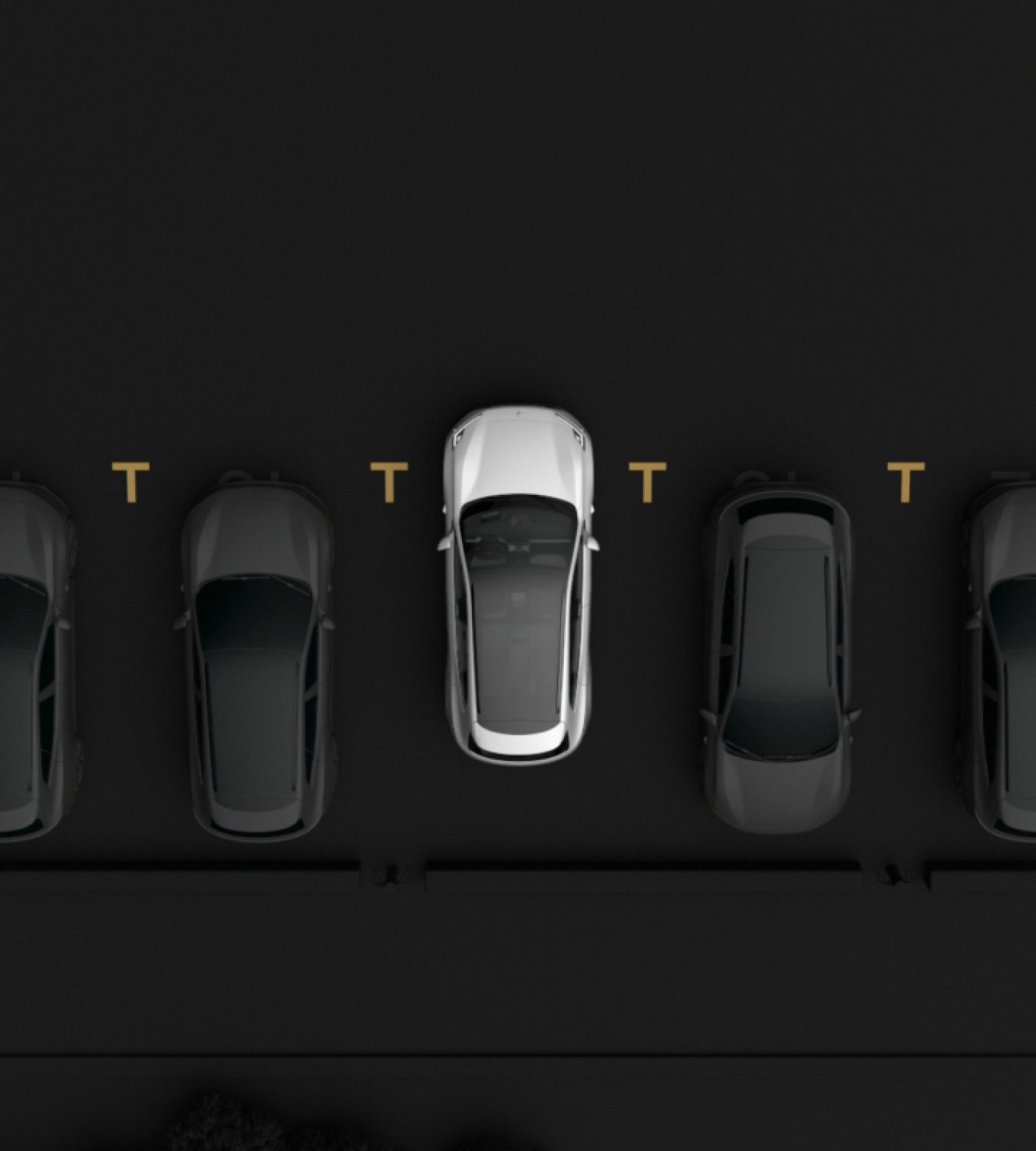 Polestar 4 SUV parking with help via the 360-degree camera and 3D camera view of its surroundings.
