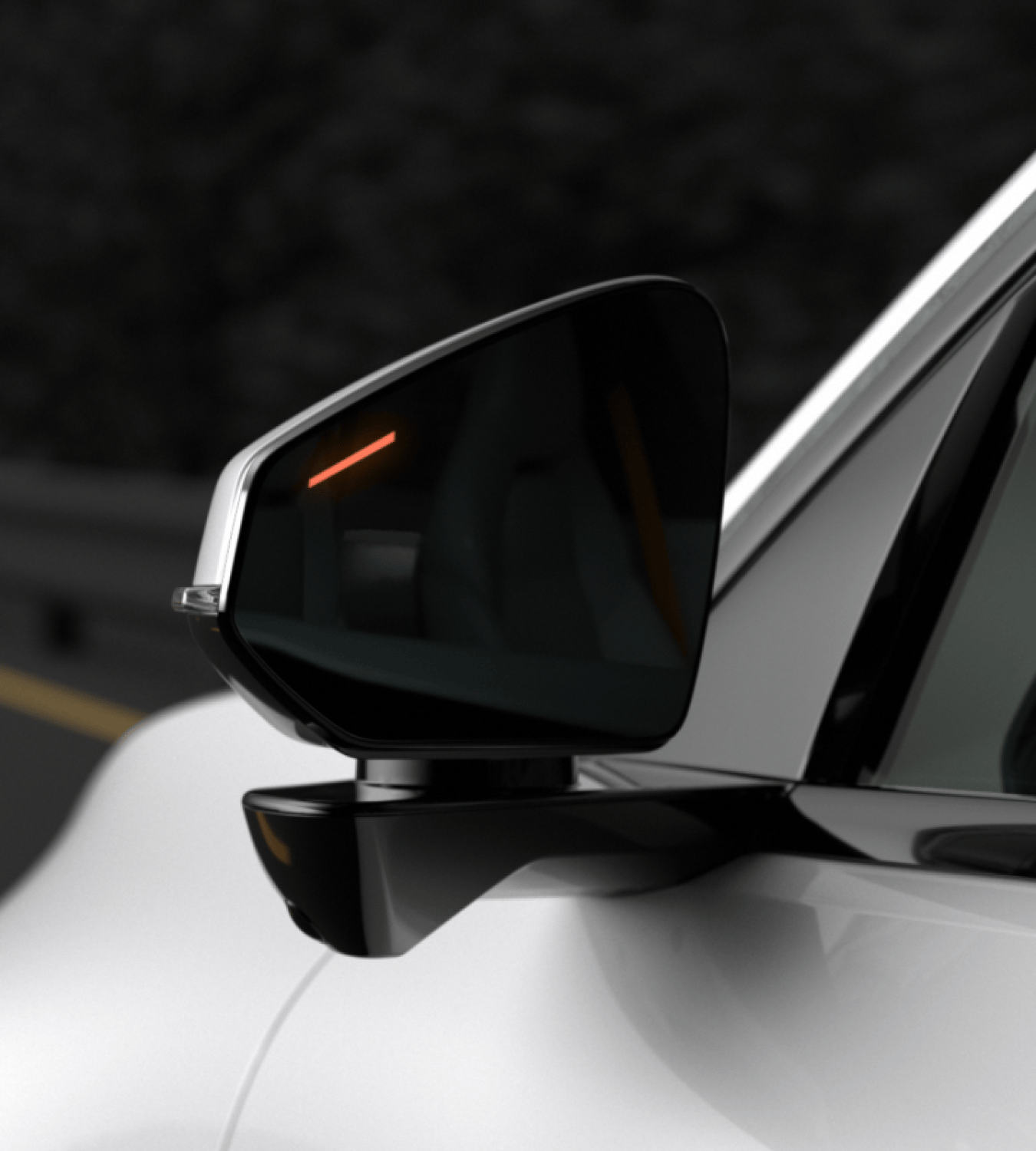 Polestar 4 SUV uses the Blind Spot Information System to stay safe