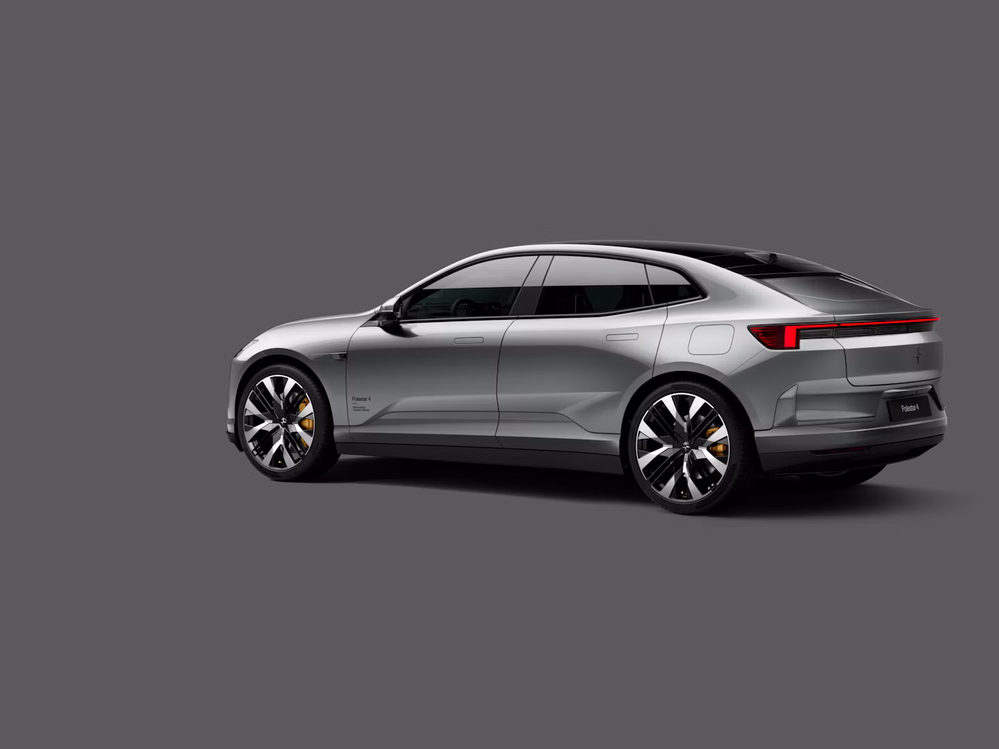 Polestar 4 coupé, rear three-quarter view